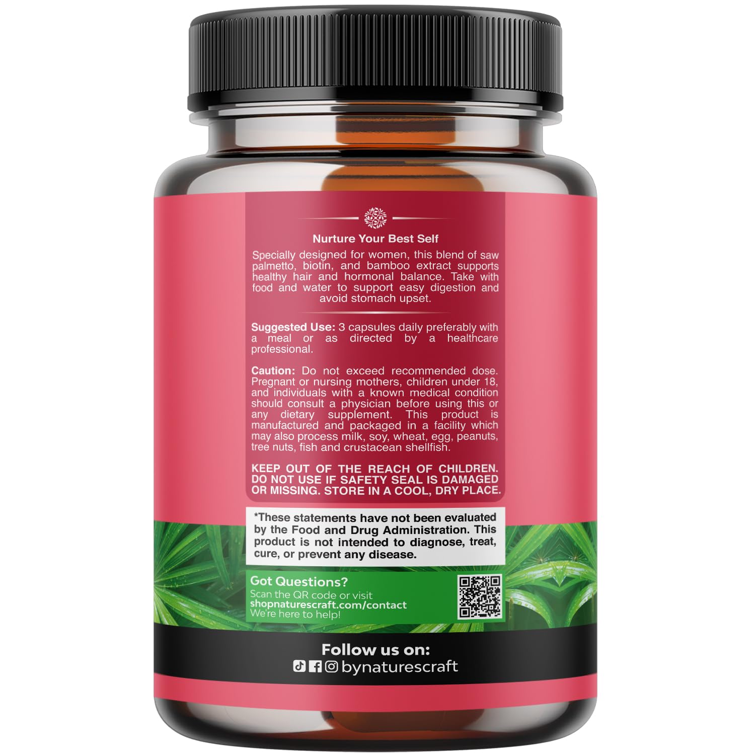 Saw Palmetto for Women 500 mg – Hair Support

