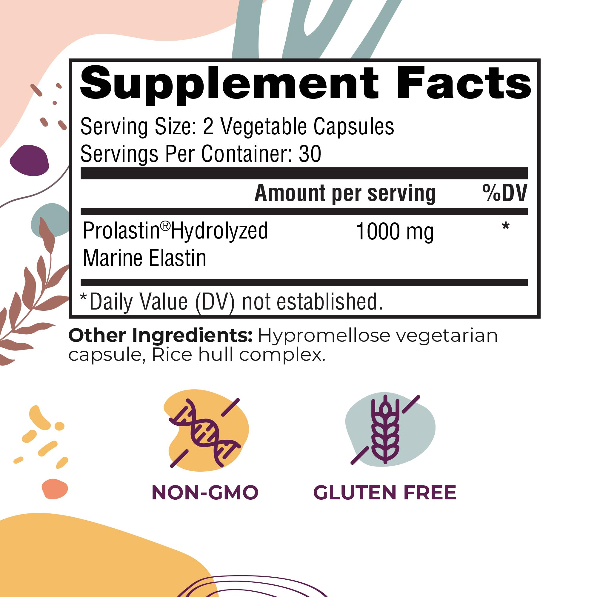 Body Kitchen Pro Elastin Peptides 1000mg - Skin Support

