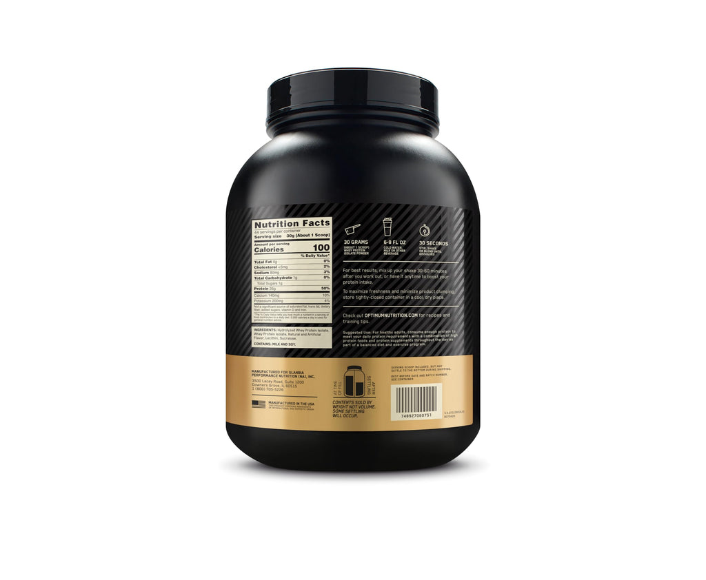 Optimum Nutrition Gold Standard 100% Isolate Whey Protein


