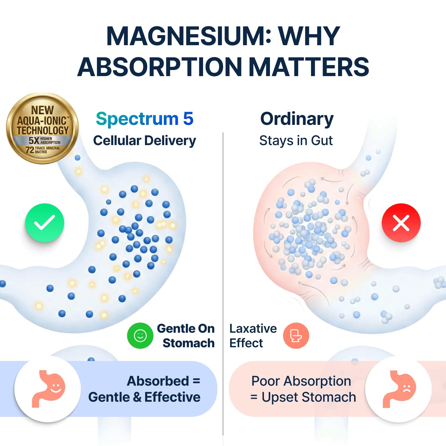 Spectrum Magnesium 5-in-1 with 72 Trace Minerals

