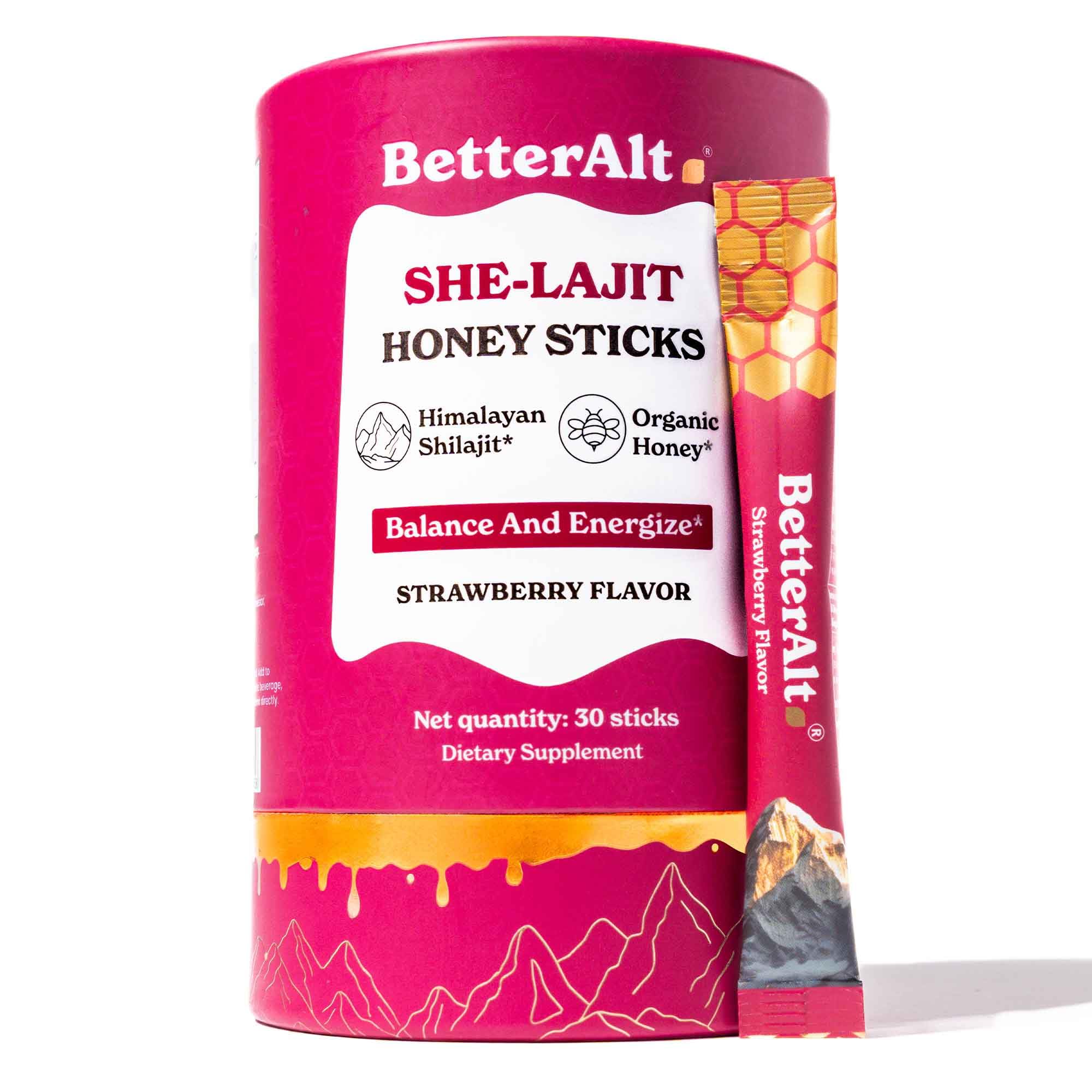 BetterAlt Himalayan Shilajit & Honey Sticks