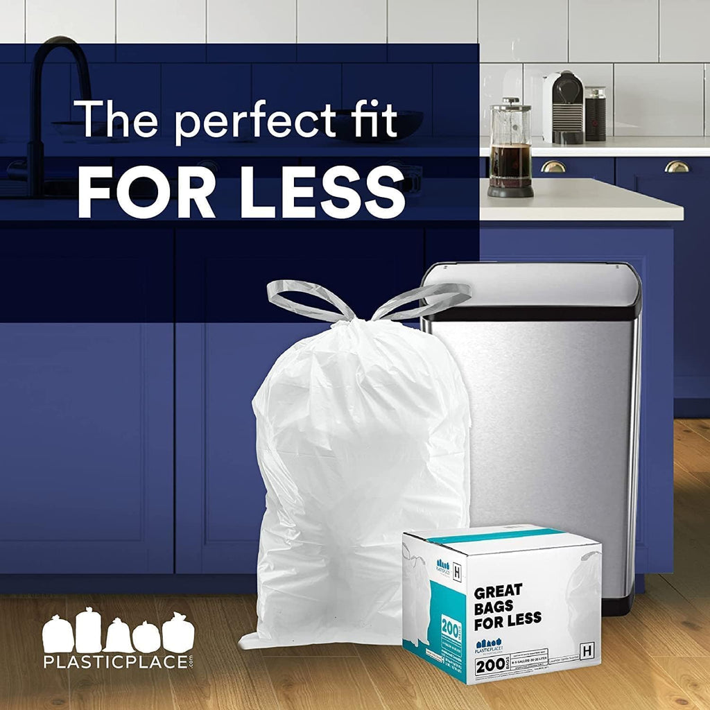 Plasticplace Custom Fit Trash Bags for Code Q | 13-17 Gal

