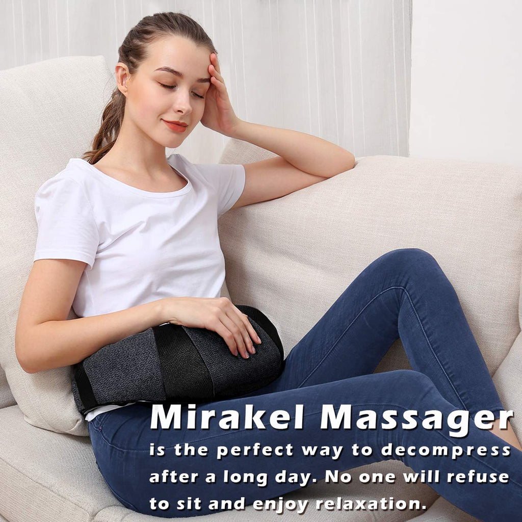 Mirakel Neck Massager with Heat - Shiatsu Back & Shoulder

