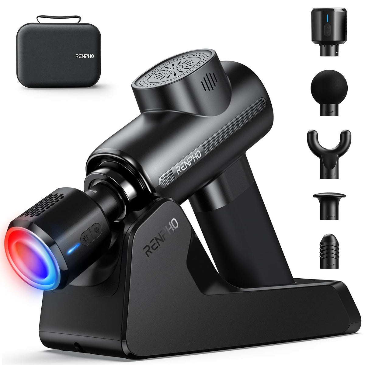 RENPHO Active Thermacool 2 Massage Gun with Heat and Cold Therapy – Handheld Percussion Massager
