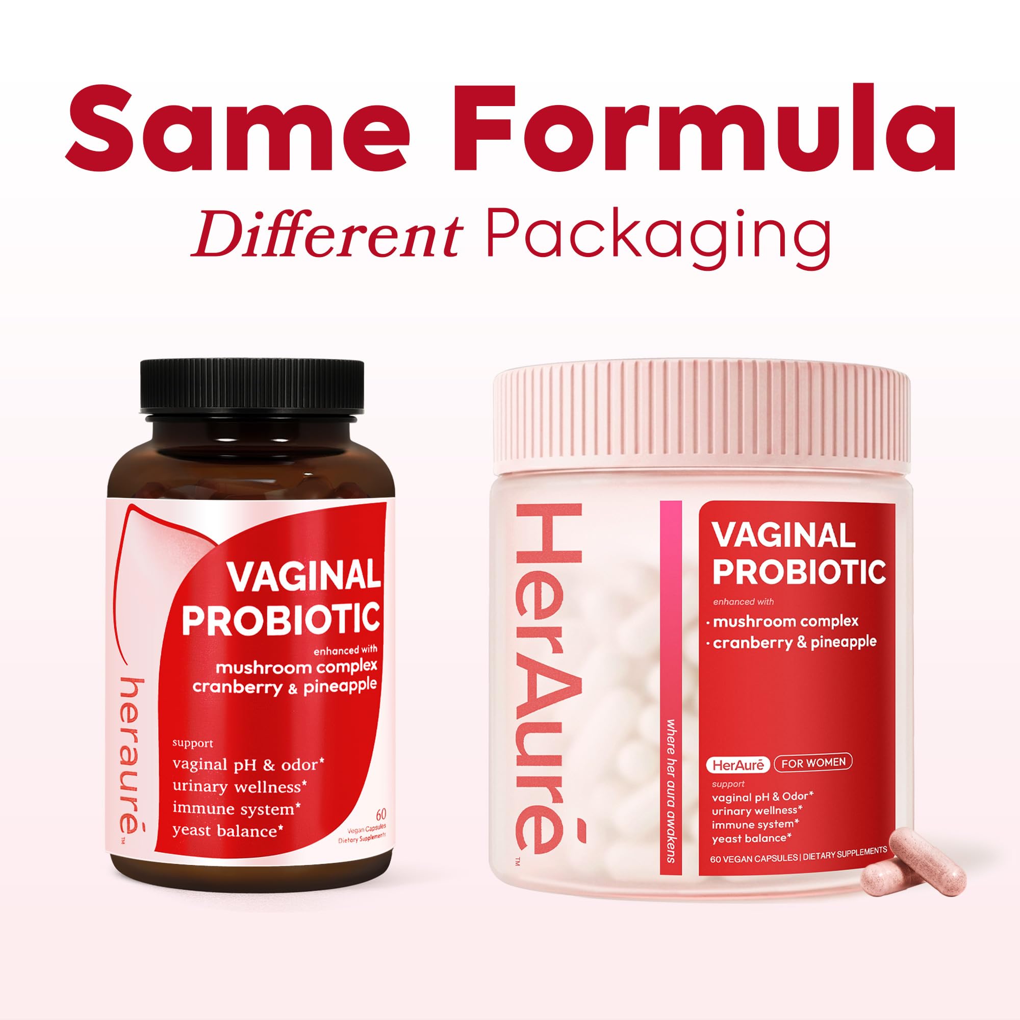 HerAure Vaginal Probiotics for Women | pH Balance & Odor


