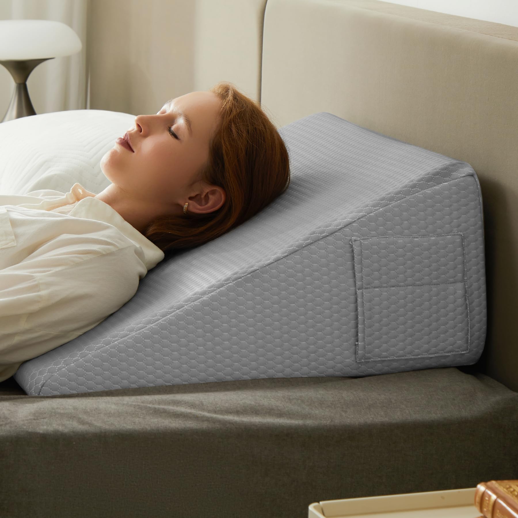 Bedluxe Wedge Pillow for Reflux Relief and Comfort