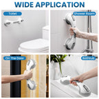 LEVERLOC Suction Grab Bar for Bathrooms | No-Drill Safety

