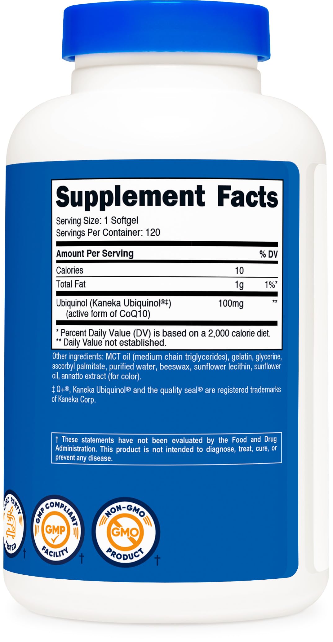 Nutricost Ubiquinol Softgels CoQ10 100 mg

