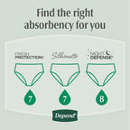 Depend Fresh Protection Womens Incontinence Underwear

