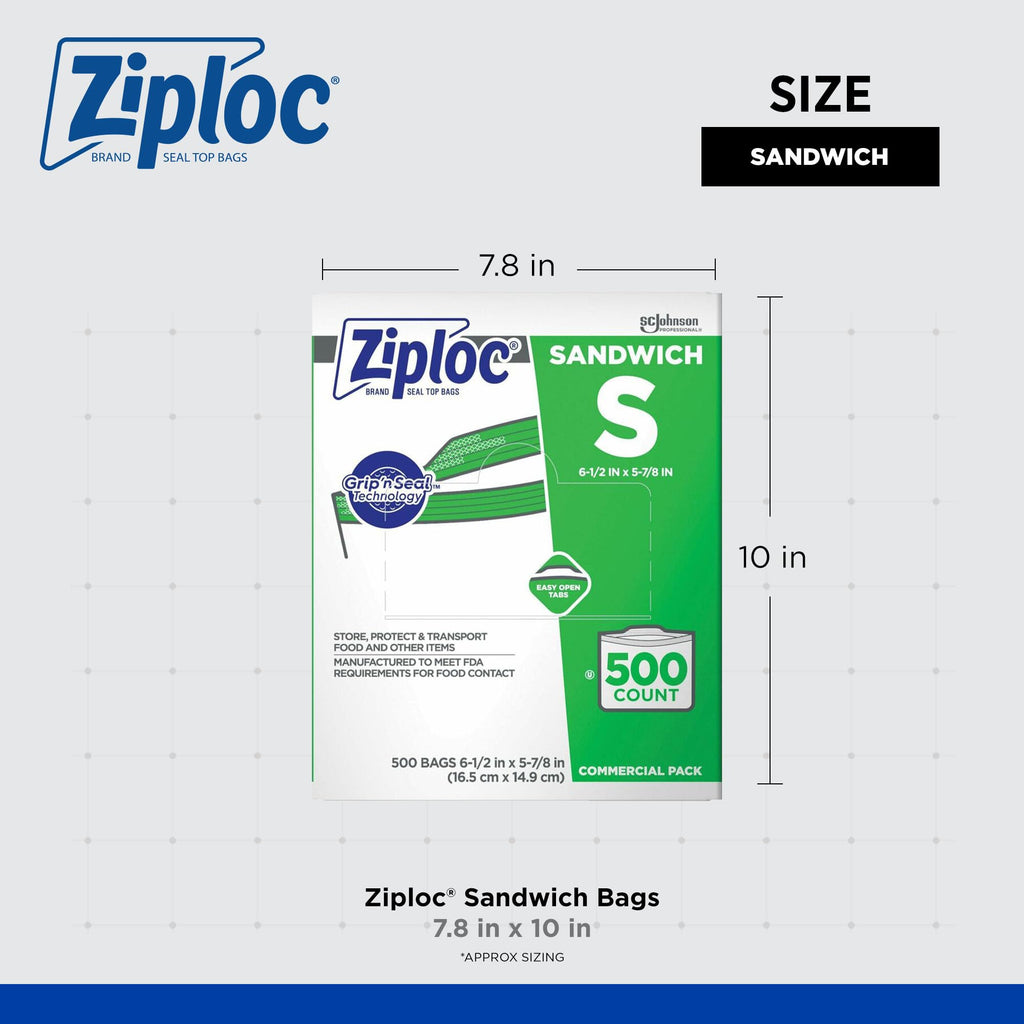 SC Johnson Ziploc Sandwich Bags - Easy Open Tabs

