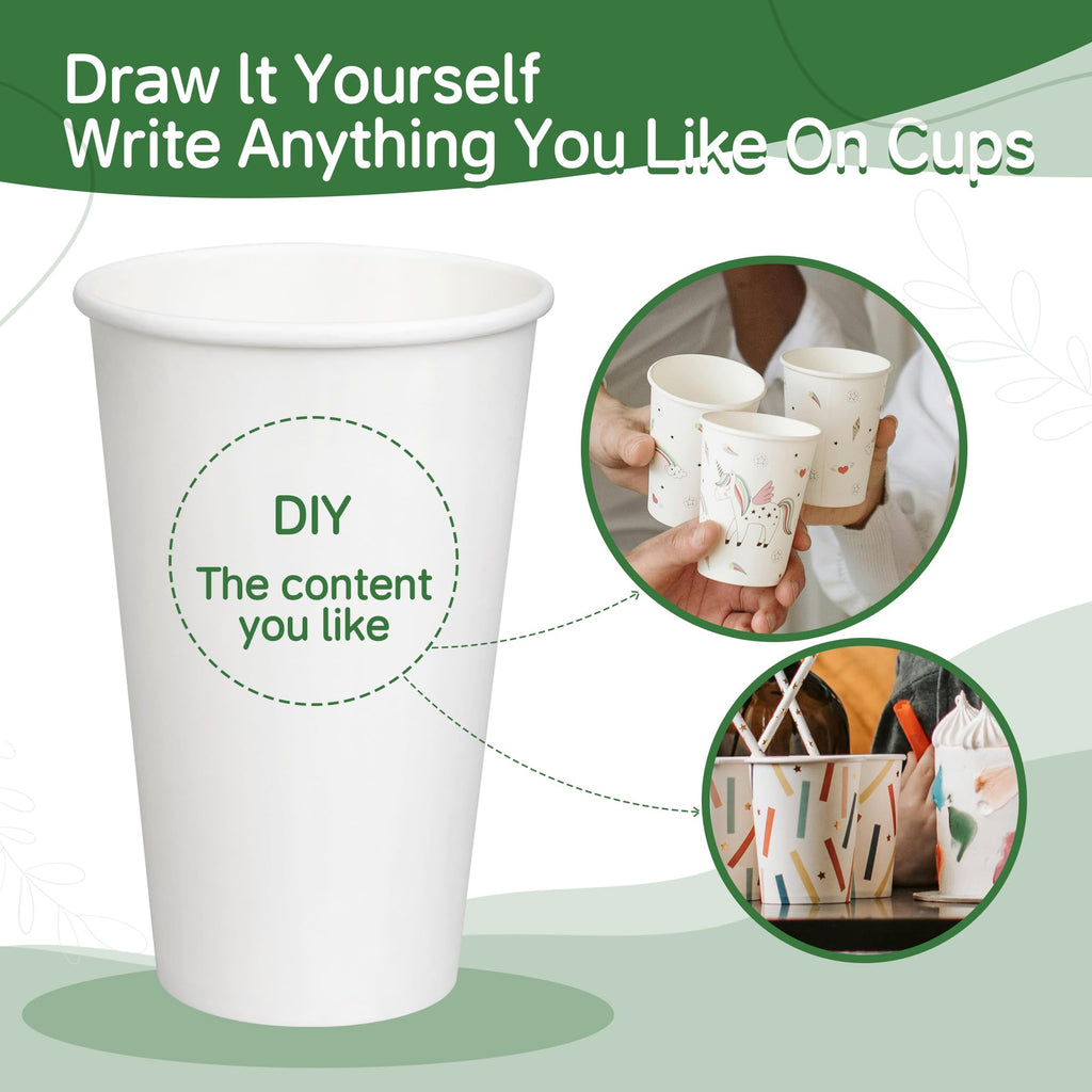 Disposable Paper Cups for Hot Beverages | Rolled Rim

