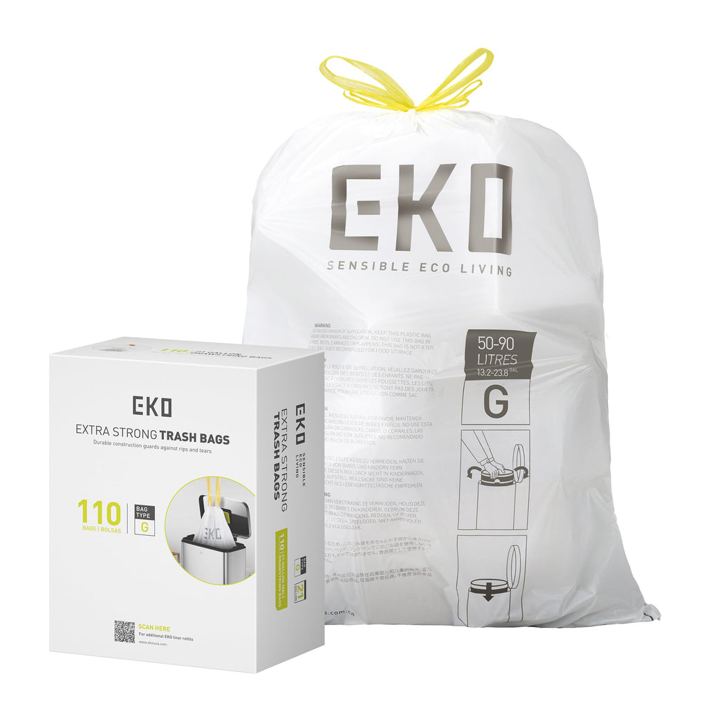 EKO Drawstring Trash Bags for Kitchen & Home

