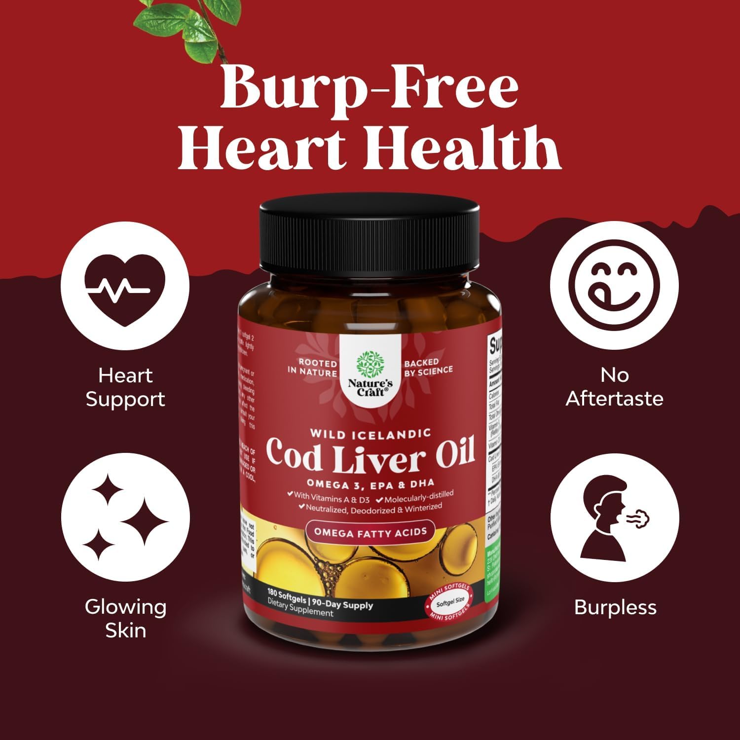 Nature's Craft Cod Liver Oil Softgels - Omega-3

