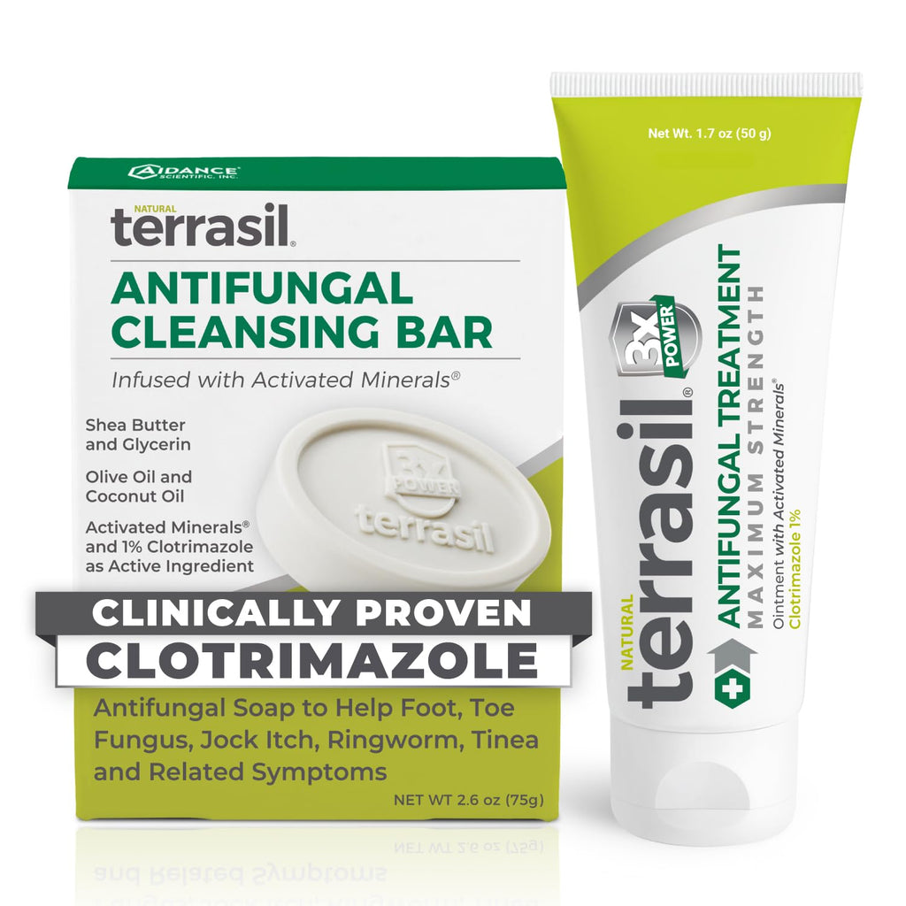 Terrasil Antifungal Cream & Soap Kit with Clotrimazole