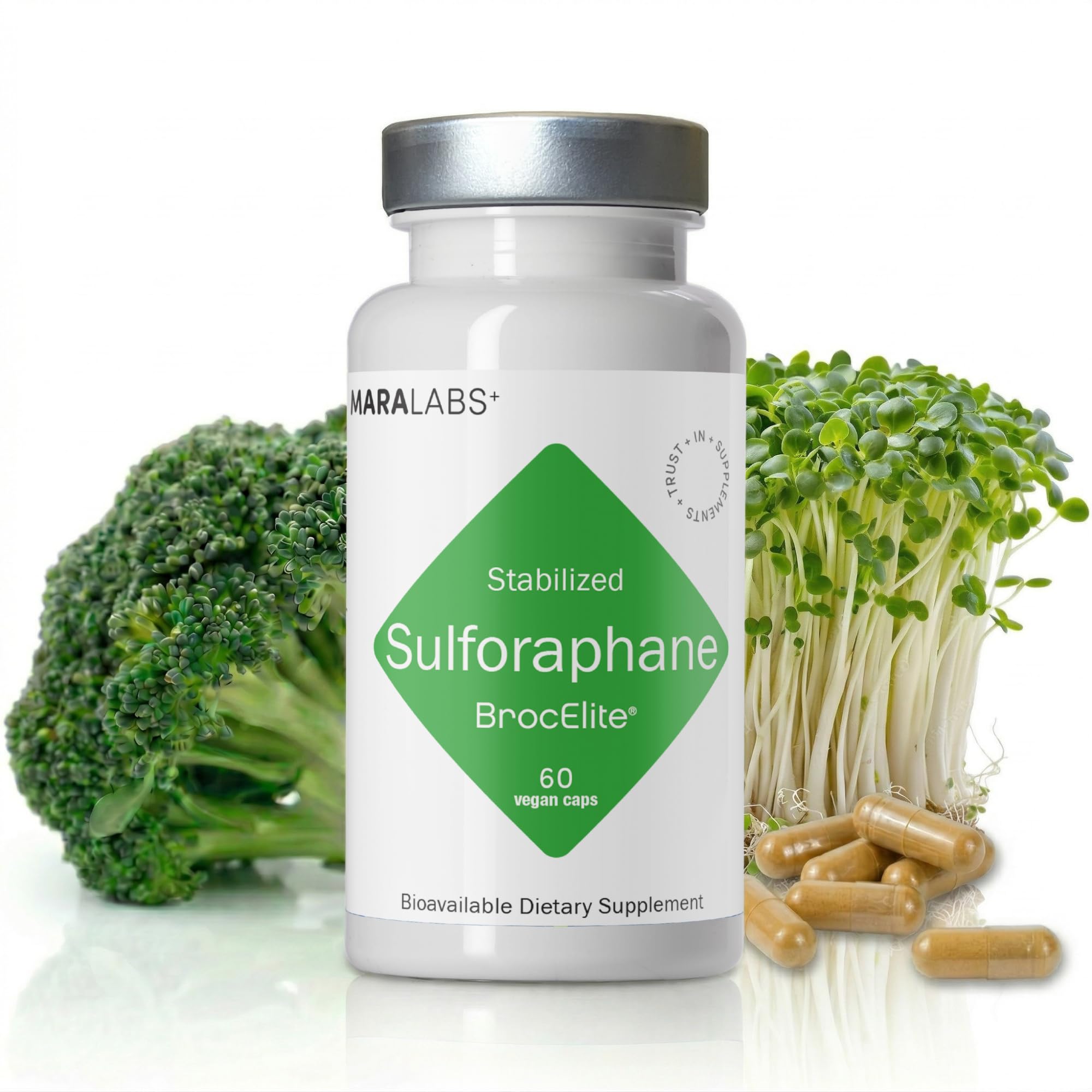 BrocElite Stabilized Sulforaphane Broccoli Supplement

