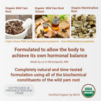 Wild Yam Root Cream by Indian Meadow – Organic PMS Relief

