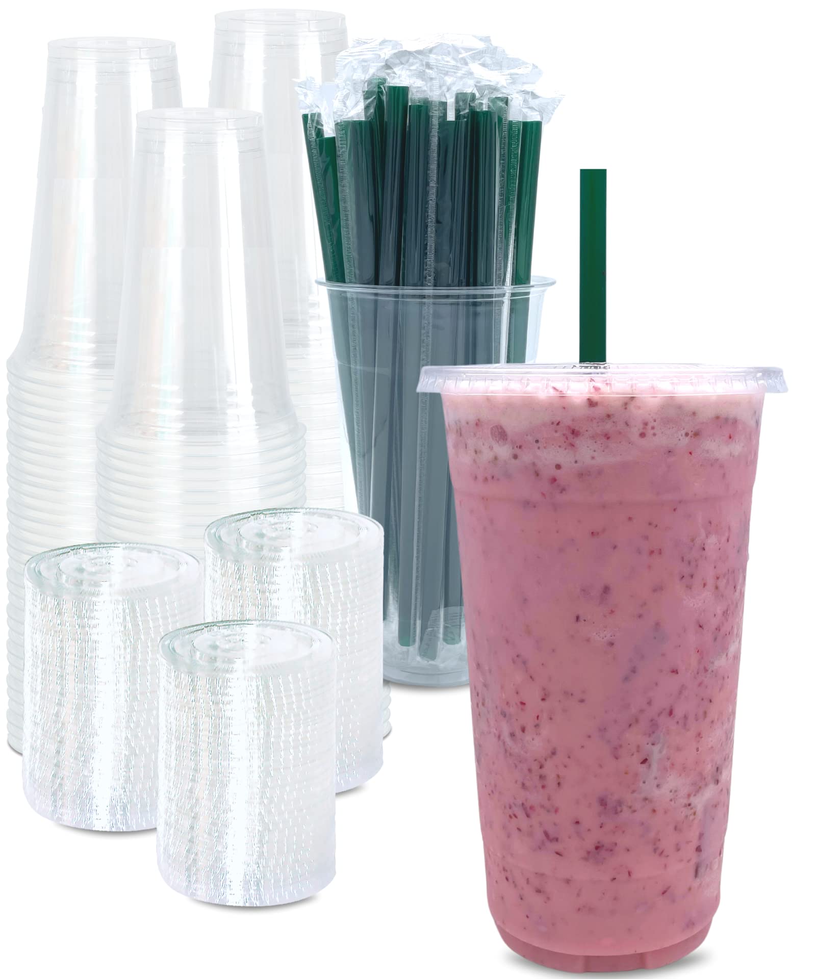 Clear Disposable Cups for Beverages | Easy Cleanup

