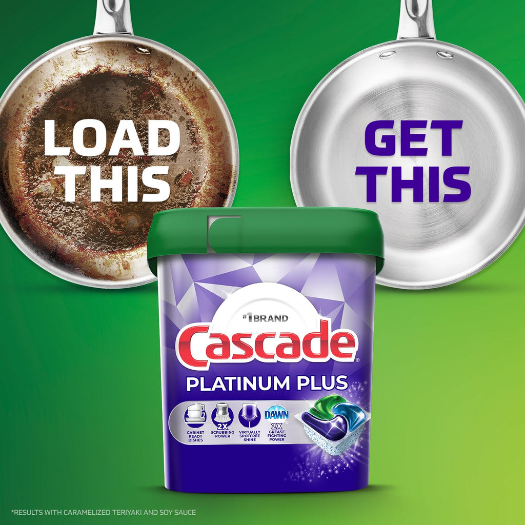 Cascade Platinum Plus ActionPacs Dishwasher Pods

