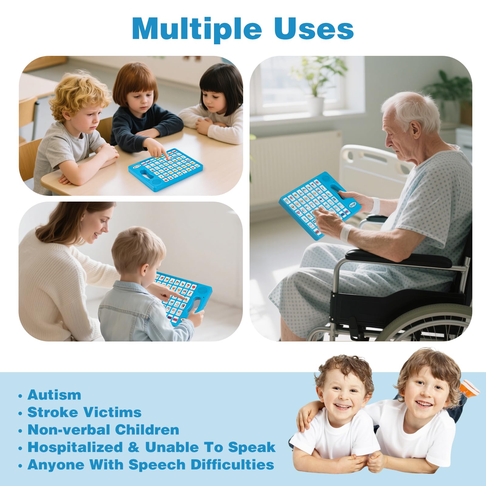 Joyreal AAC Device for Autism - 8-Button Tablet


