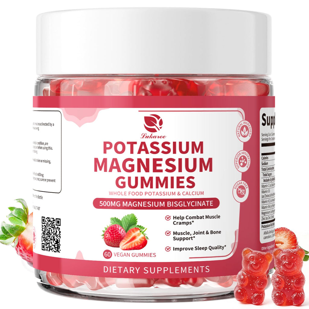 Lukaree Magnesium Potassium Gummies Sleep & Muscle


