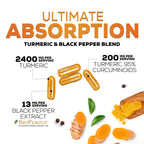 Nature's Nutrition Turmeric Curcumin - Absorption

