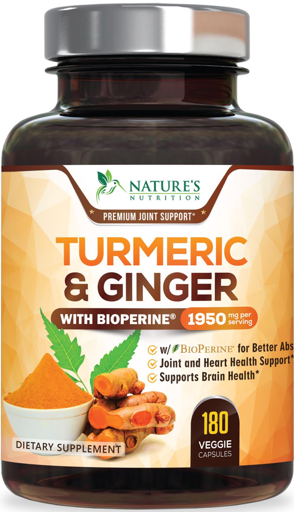 Turmeric Curcumin Supplement with Ginger & BioPerine