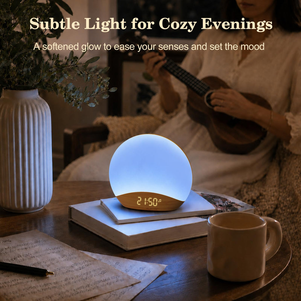 REACHER Sunrise Alarm Clock & Sound Machine Wake Up Light

