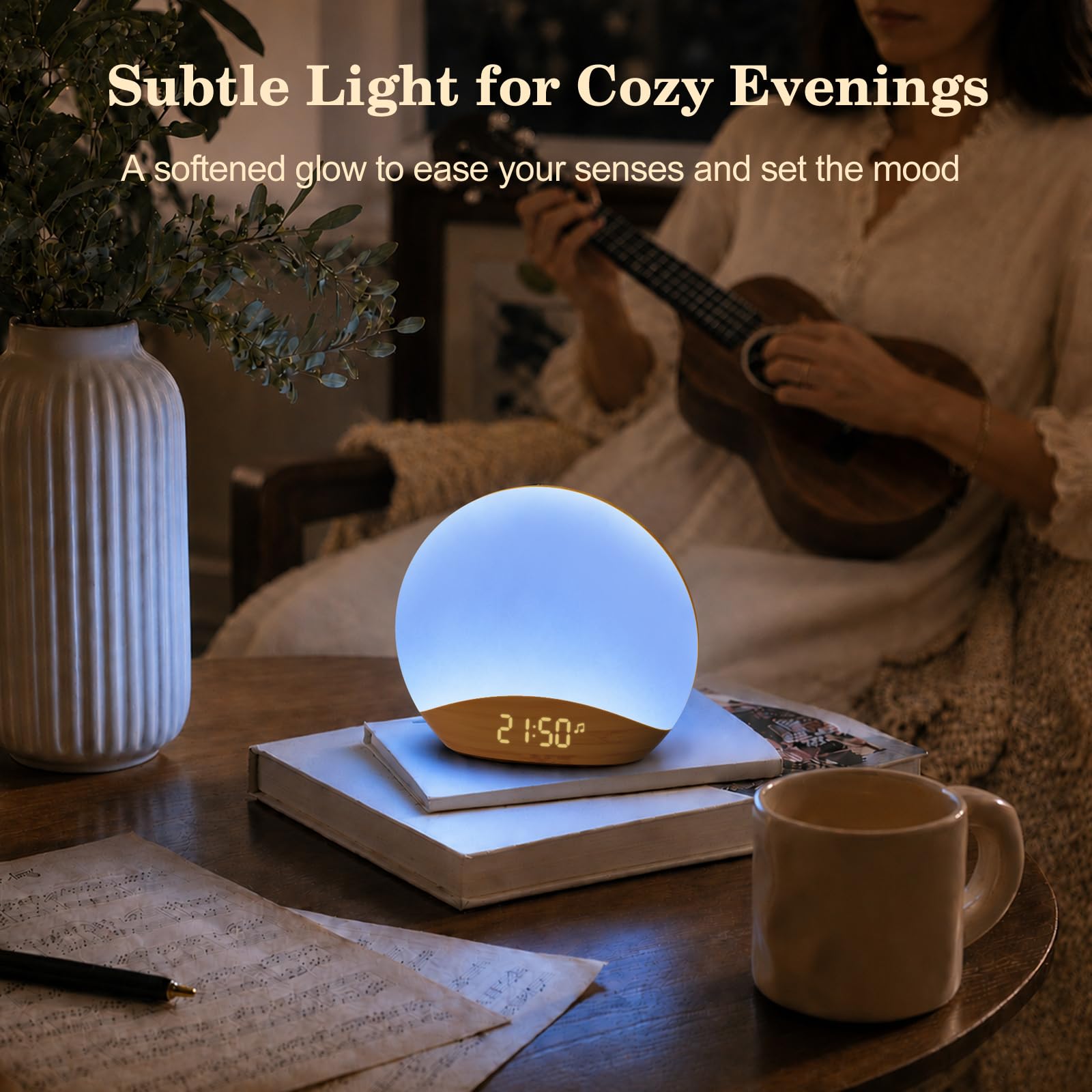 REACHER Sunrise Alarm Clock & Sound Machine Wake Up Light

