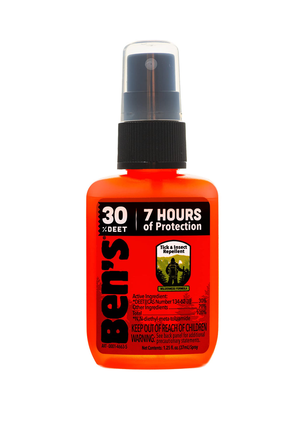 Ben's Tick & Insect Repellent - 30% DEET Fragrance-Free Bug Spray