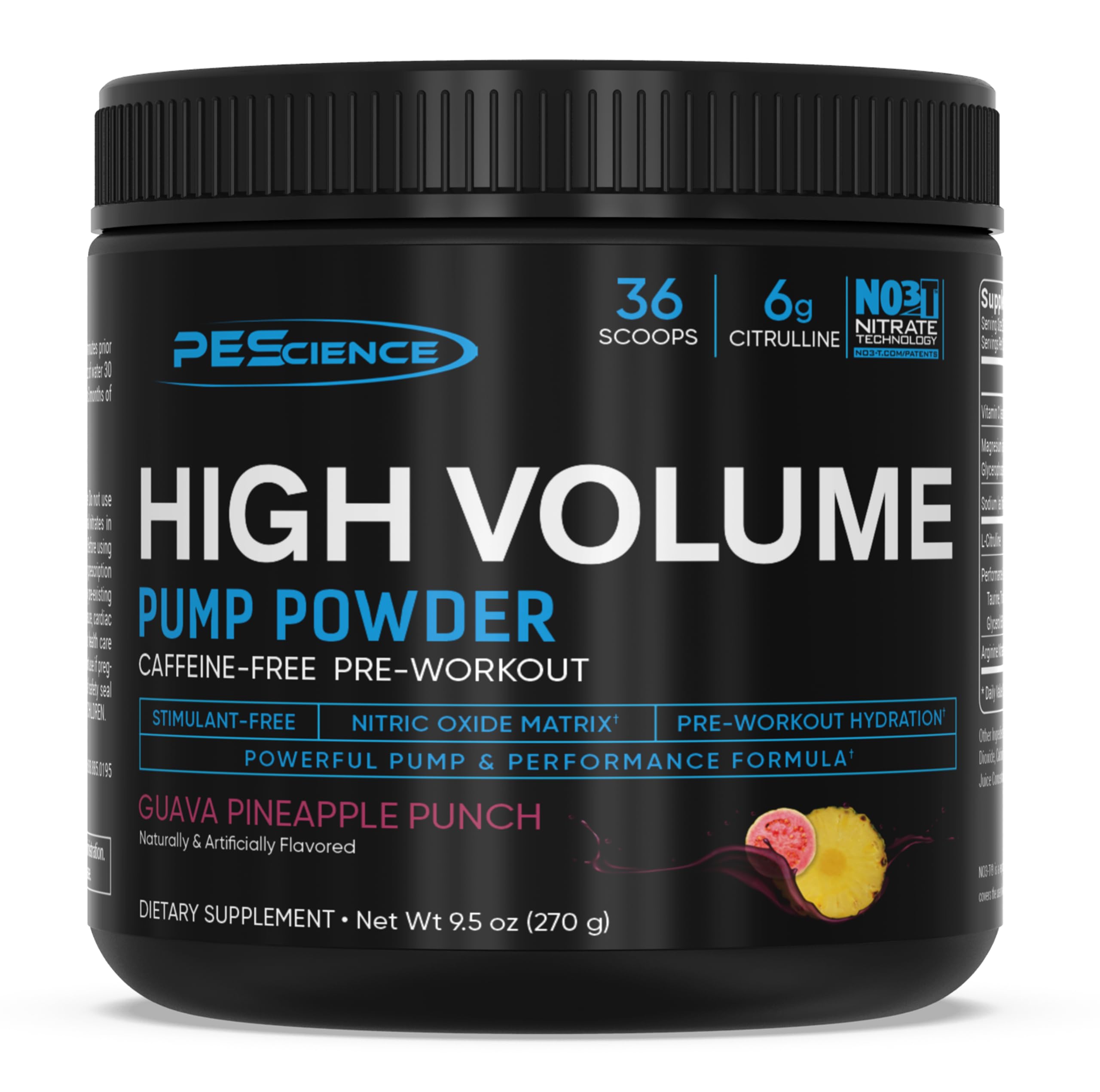 PEScience High Volume Stim-Free Pre-Workout Powder - 36 Scoops