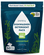 Puracy Dishwasher Pods - Natural Enzyme-Powered Dish Tabs