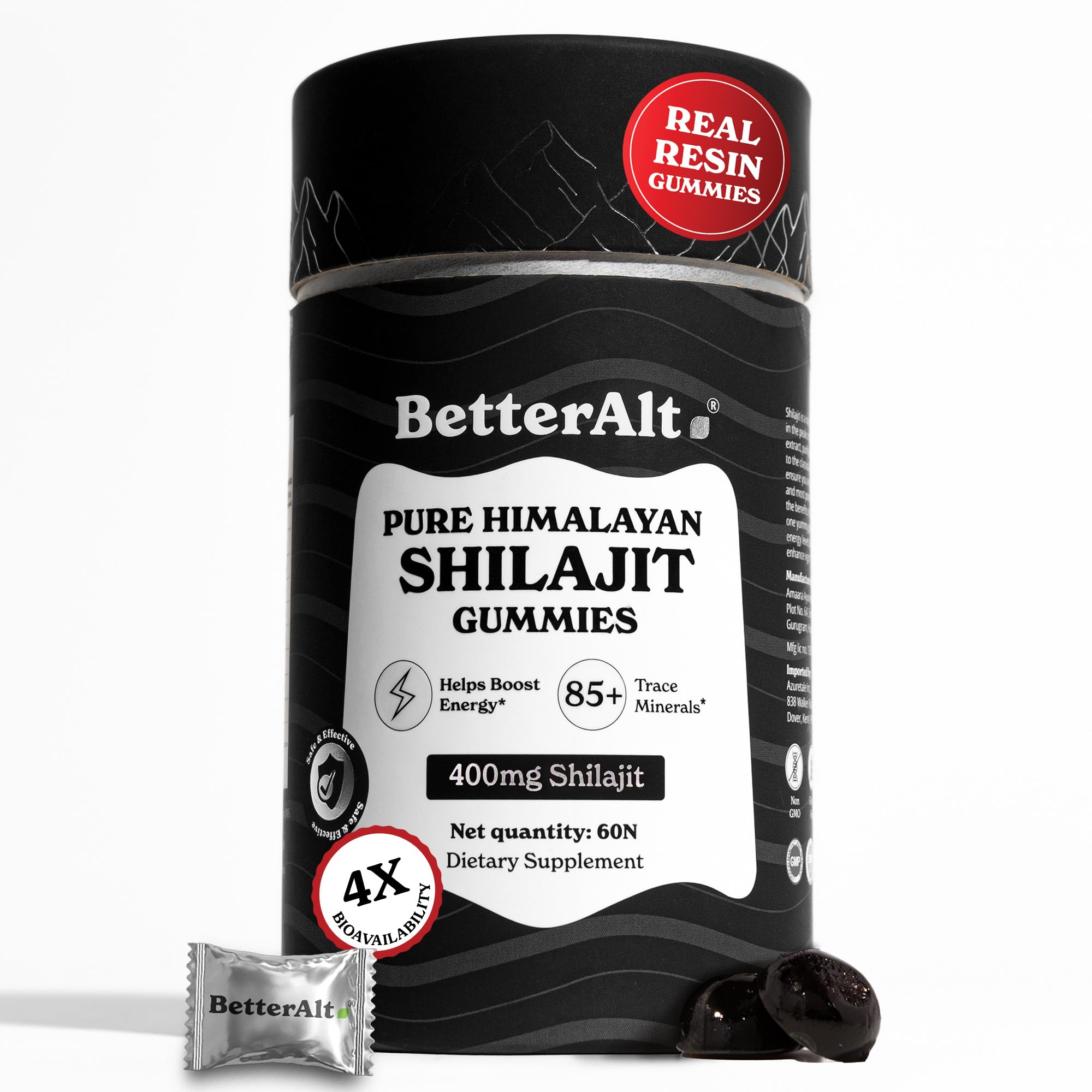 Better Alt Himalayan Shilajit Gummies for Energy & Immune Support