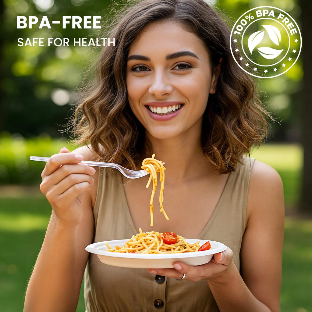 Heavy-Duty Plastic Cutlery Set – BPA-Free

