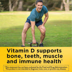 Nature Made Vitamin D3 K2 Softgels 5000 IU for Bone Health

