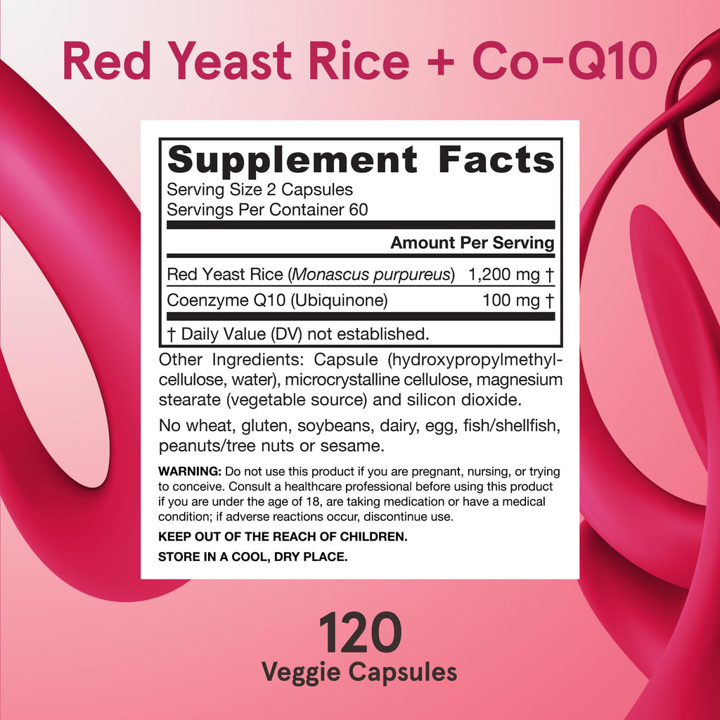 Jarrow Formulas Red Yeast Rice with CoQ10 | Heart Health

