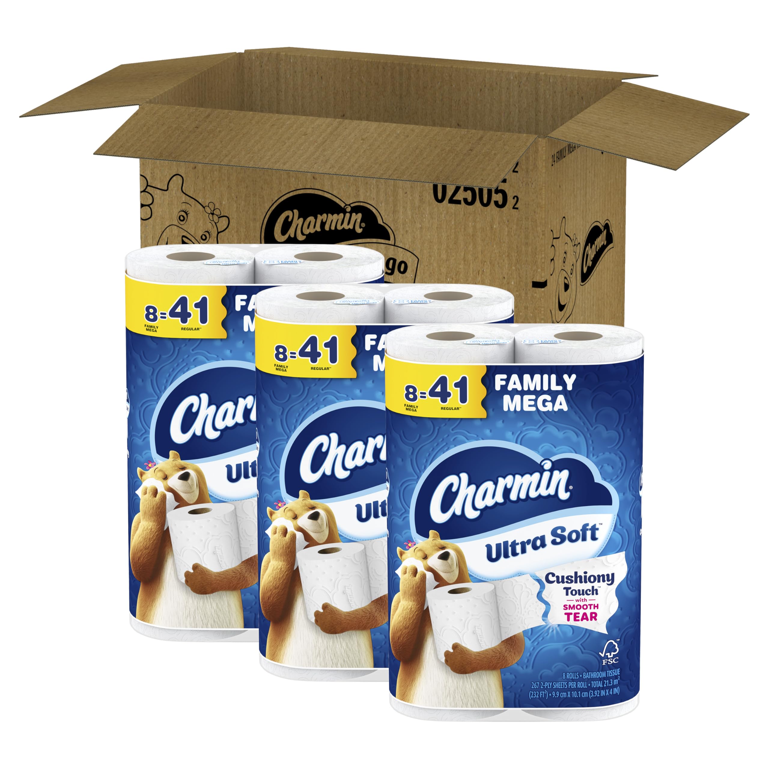 Charmin Ultra Soft Cushiony Touch Toilet Paper

