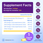 InnovixLabs Triple Strength Omega-3 Burpless Fish Oil

