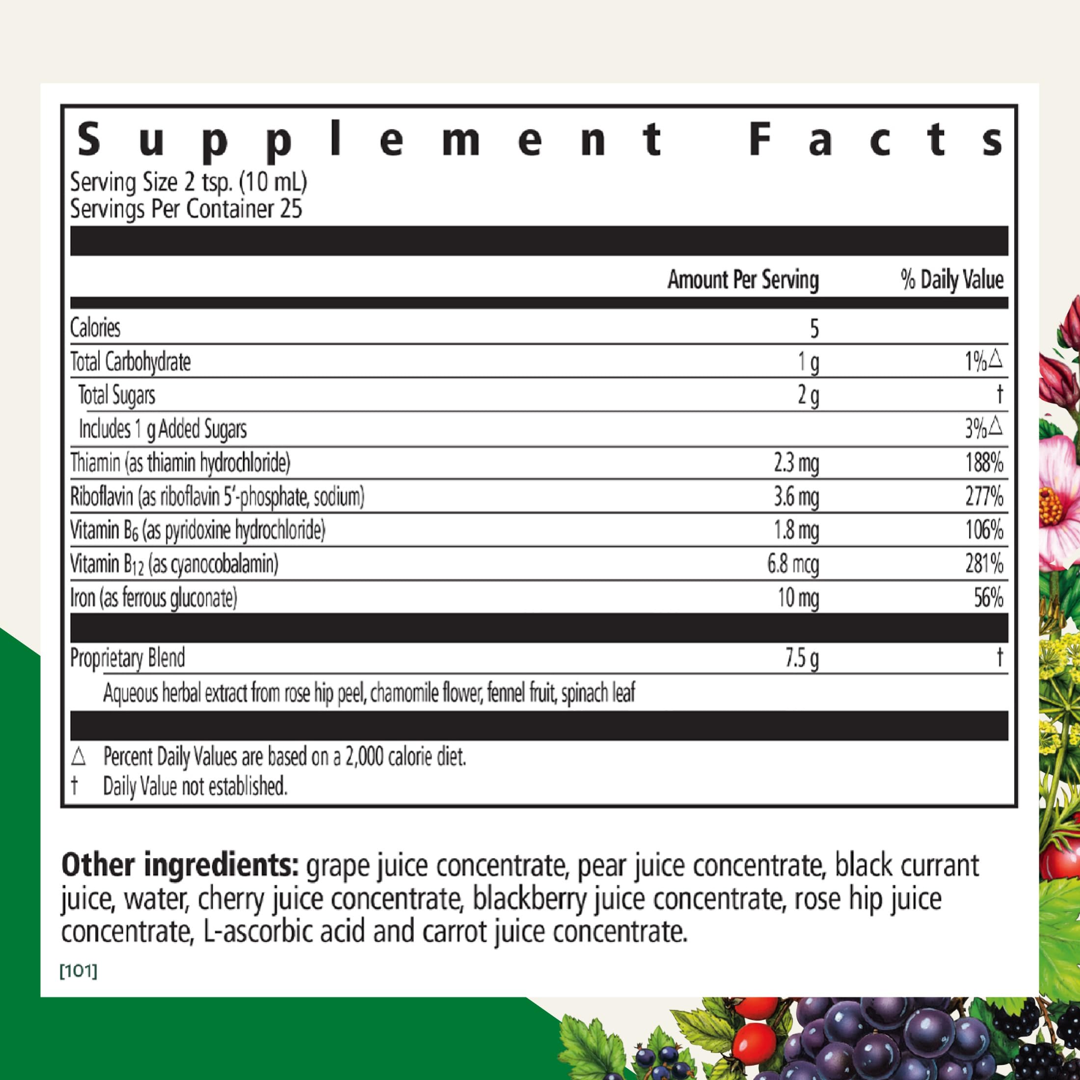 Floravital Liquid Iron Supplement by Salus | Energy Support

