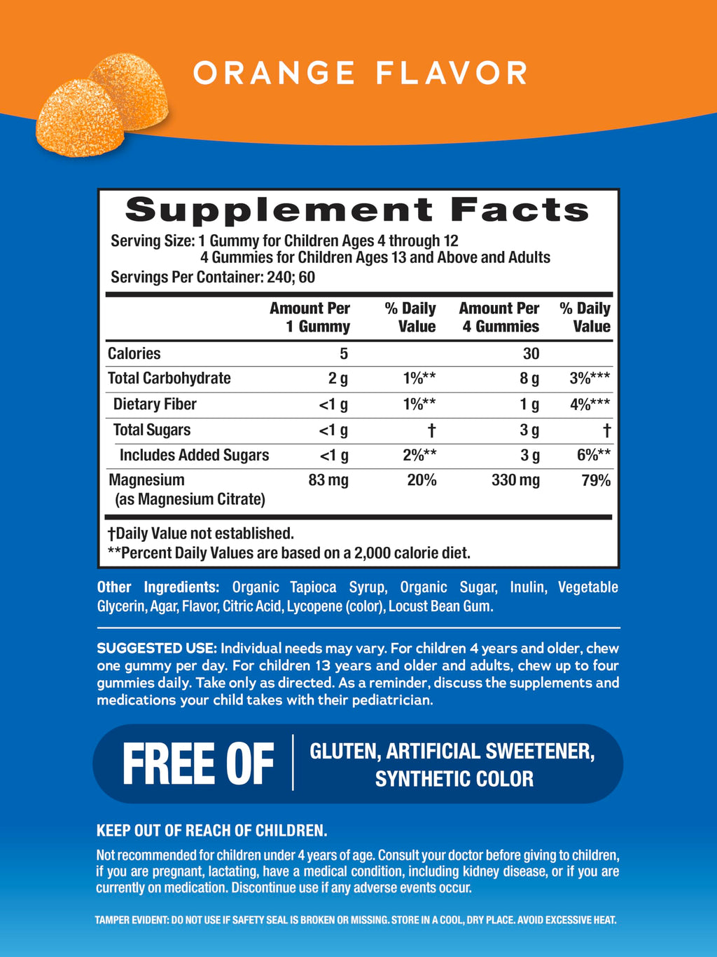 Magnesium Gummies by Natural Vitality CALM | Supplement

