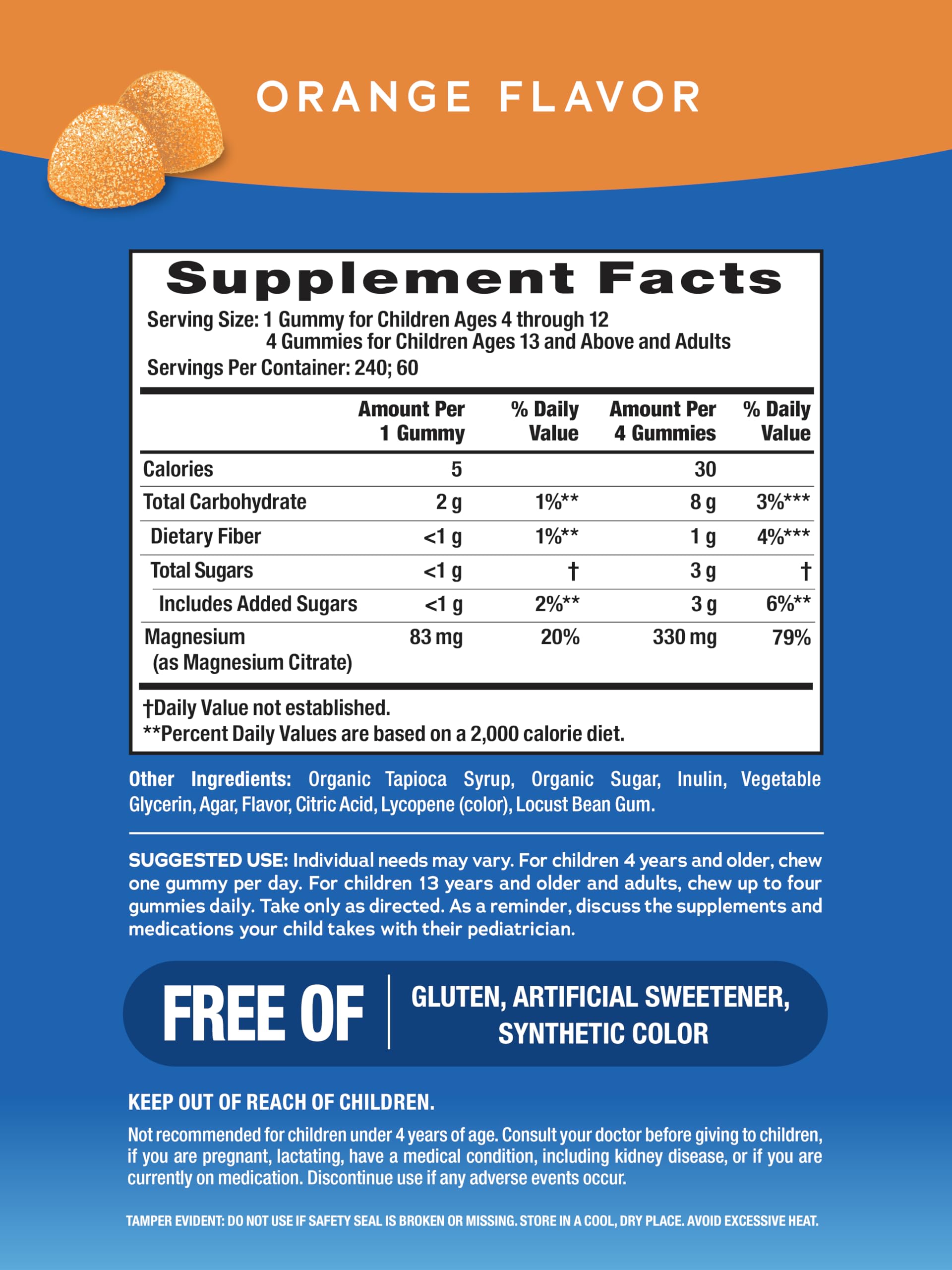 Magnesium Gummies by Natural Vitality CALM | Supplement

