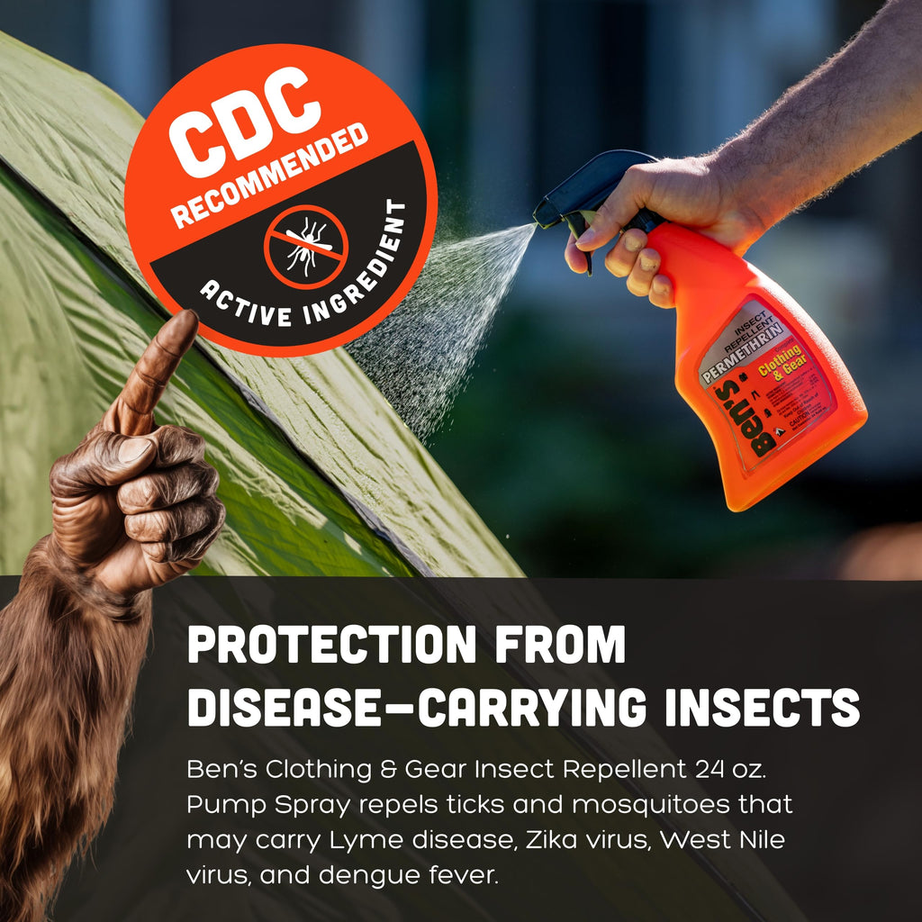 Ben's Insect Repellent Spray for Clothes & Gear - Permethrin

