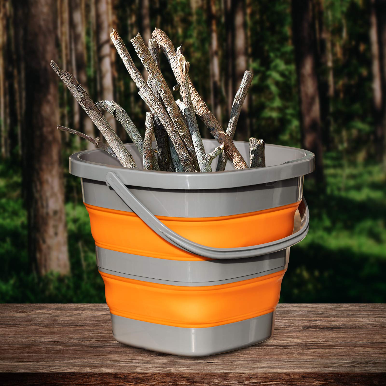 Collapsible Plastic Bucket Foldable for Home & Outdoors

