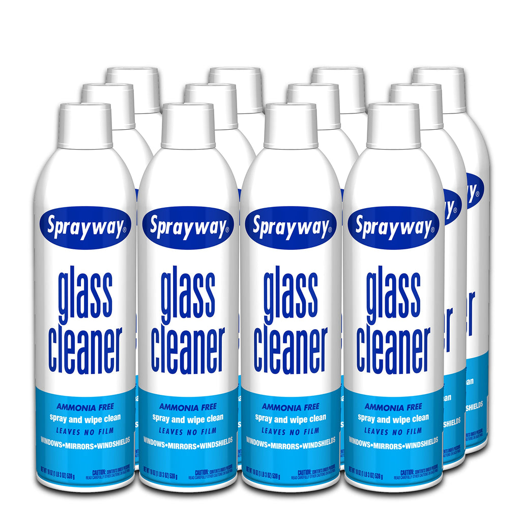 Sprayway Glass Cleaner with Foaming Spray Streak-Free Shine

