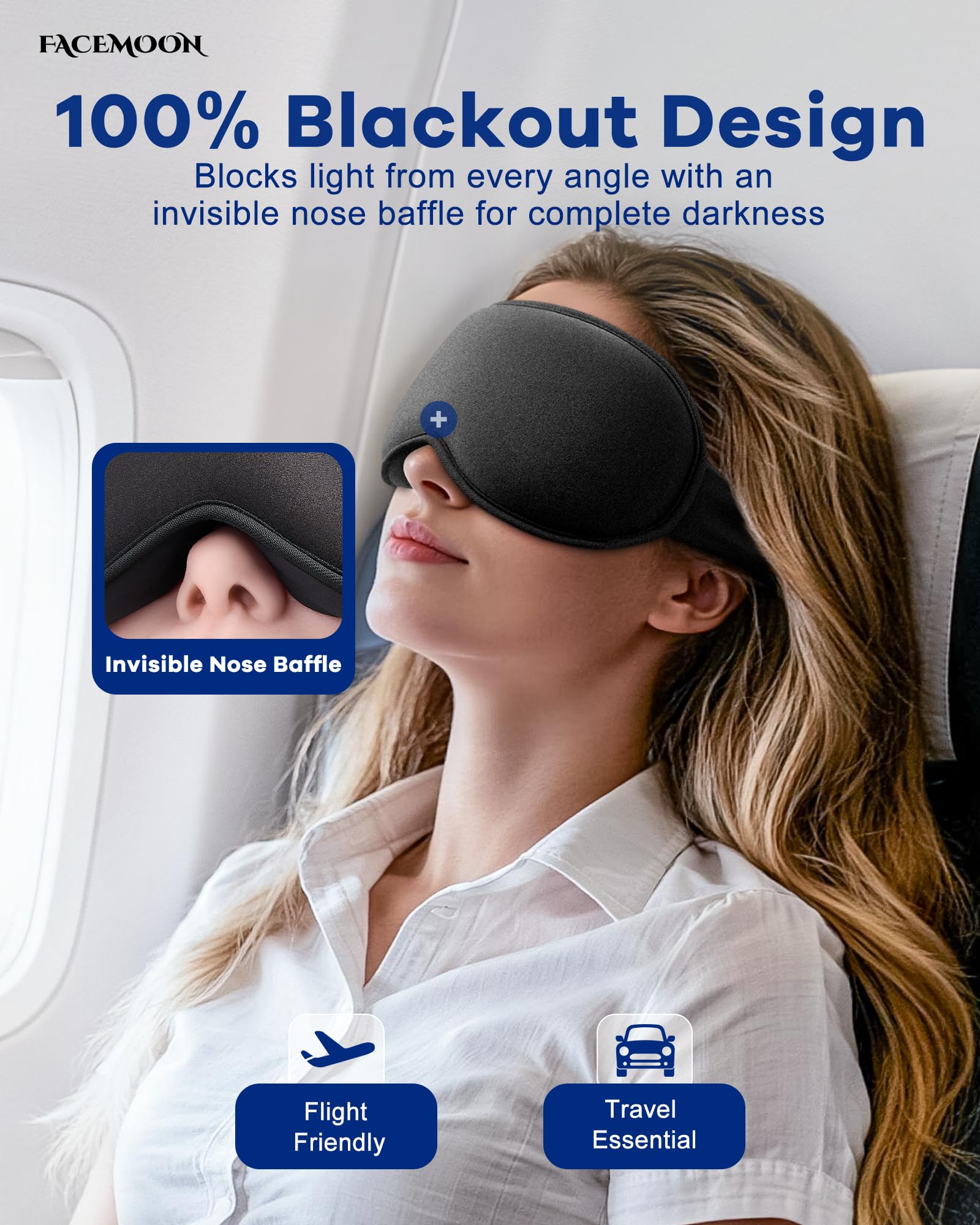 Cooling Gel Eye Mask | 3D Weighted Sleep & Migraine Relief

