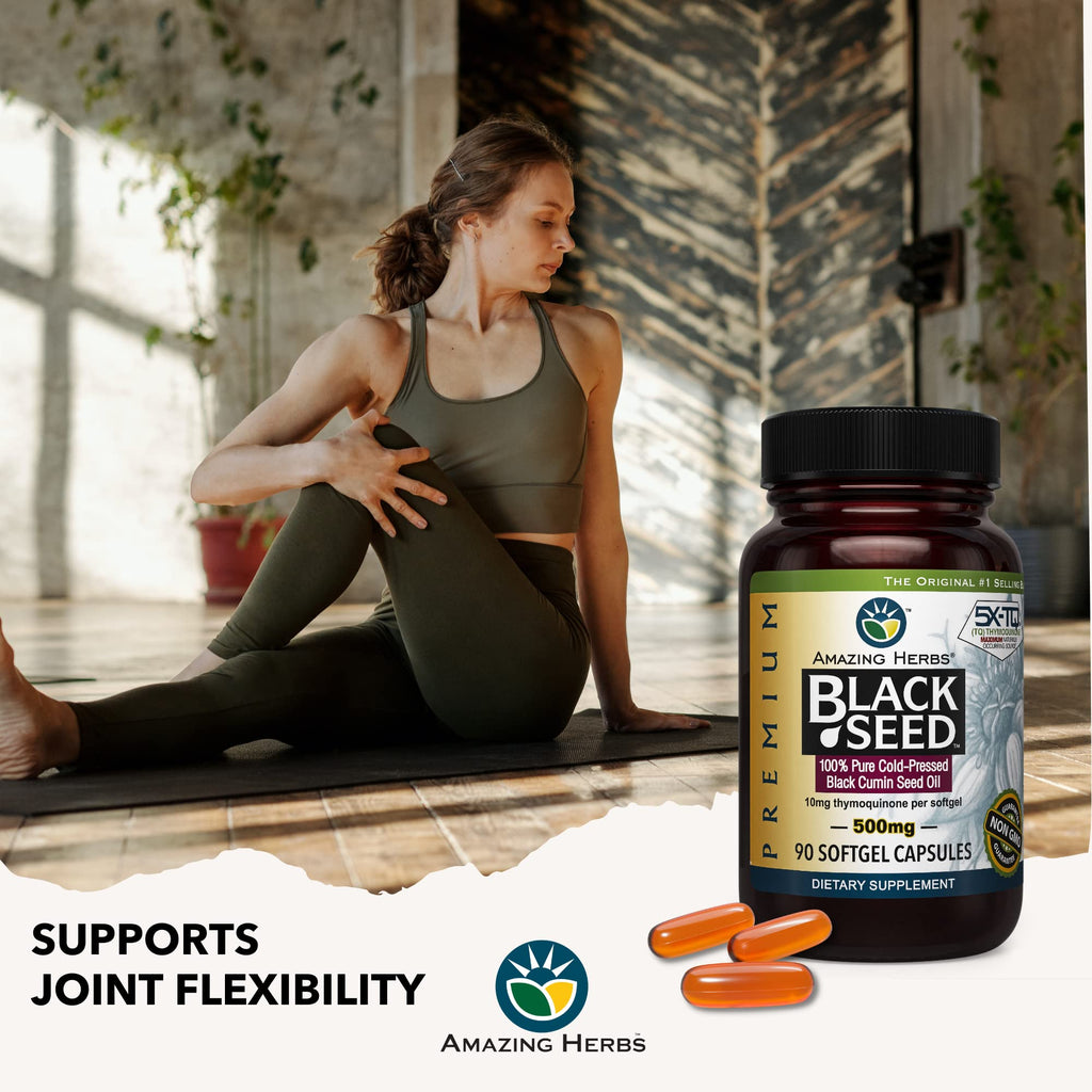 Black Seed Oil Capsules by Amazing Herbs - Immune Support

