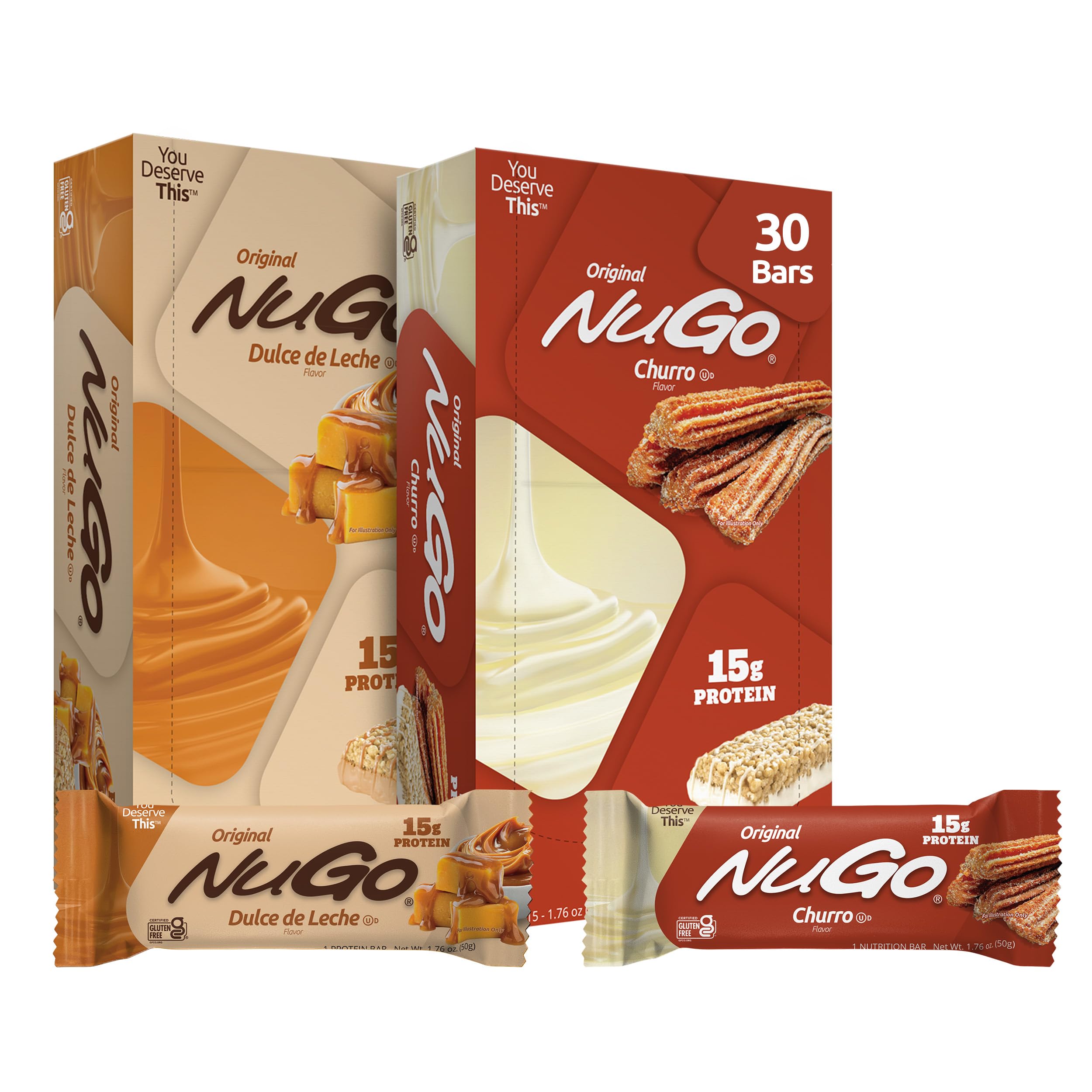 NuGo Original Protein Bar, Gluten Free, Non-GMO