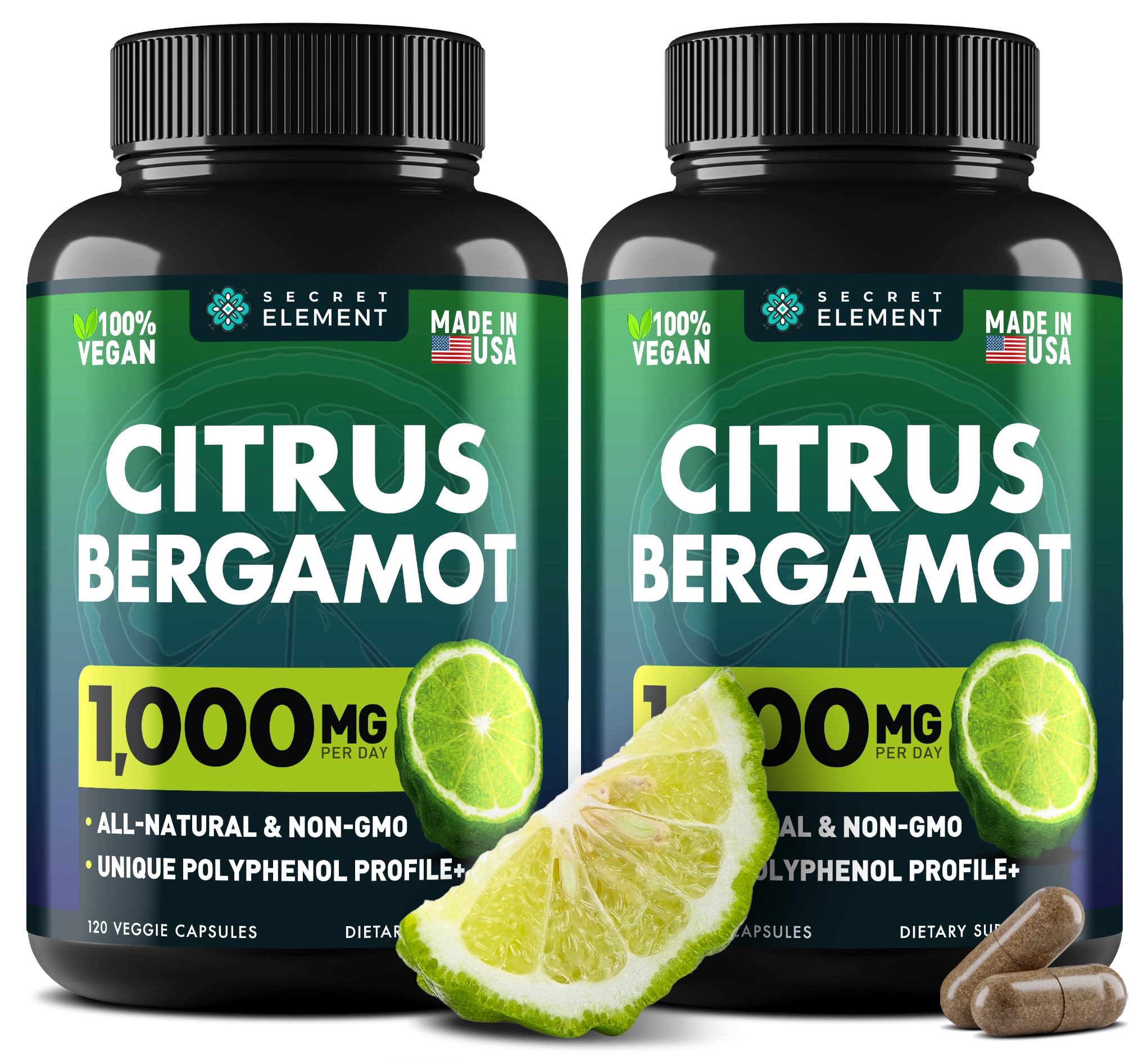 Citrus Bergamot Polyphenol Complex Dietary Supplement for Daily Wellness