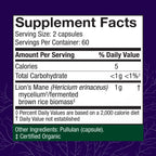 Host Defense Lion's Mane Mushroom Supplement for Brain Health

