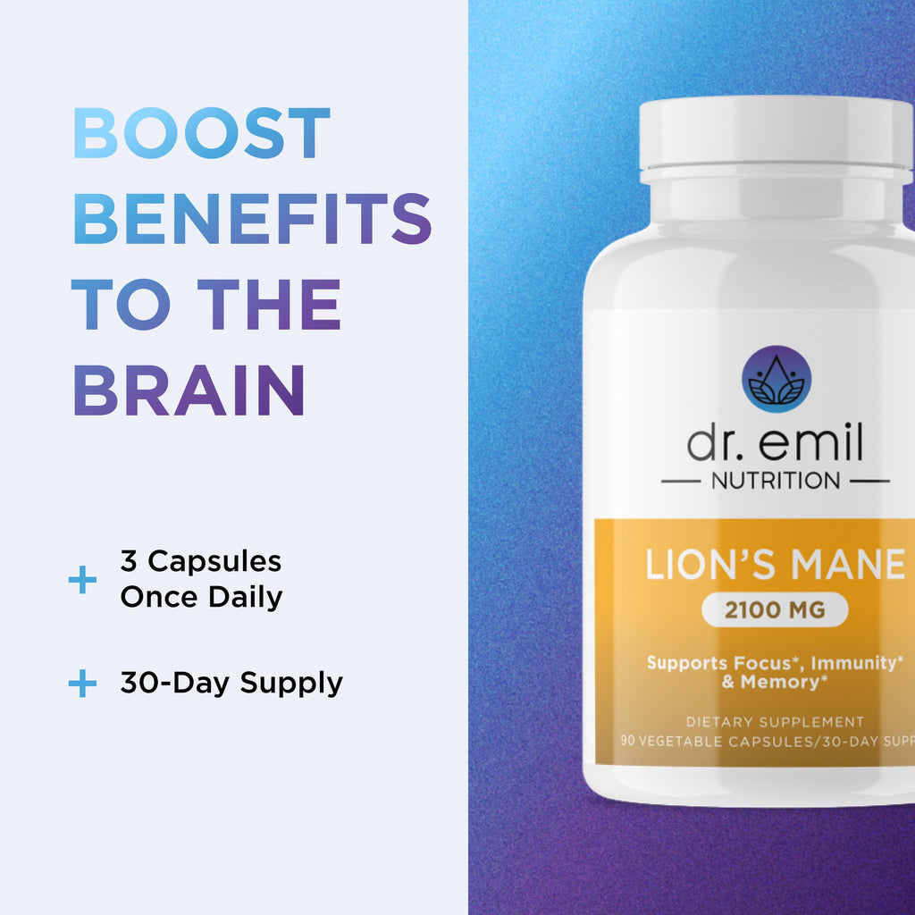 Dr. Emil Nutrition Lion's Mane Capsules for Focus

