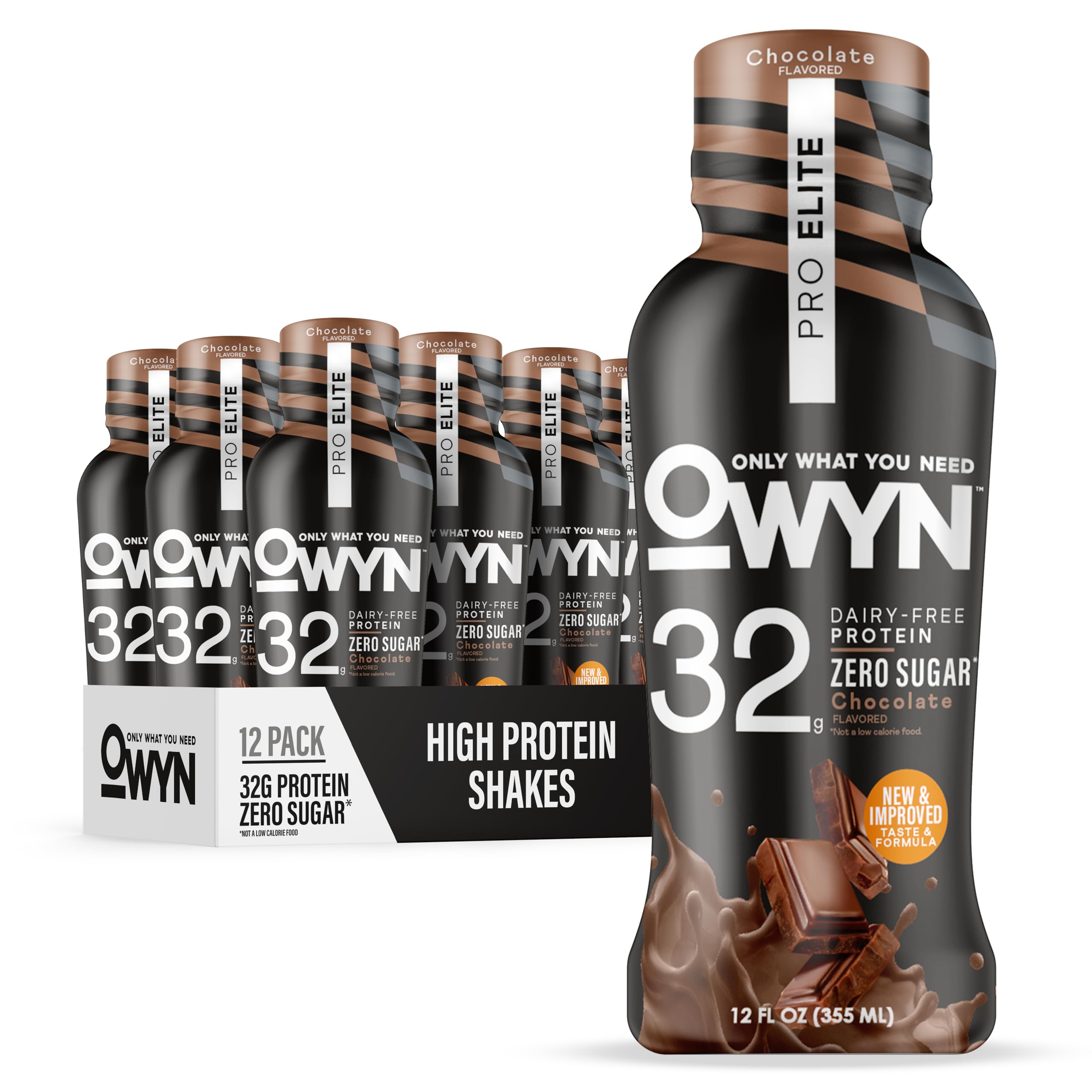 OWYN Pro Elite Plant-Based Protein Shake, 32g Protein, Dairy Free